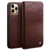 Кожаный чехол-книжка QIALINO Classic Case для iPhone 13 Pro - коричневый