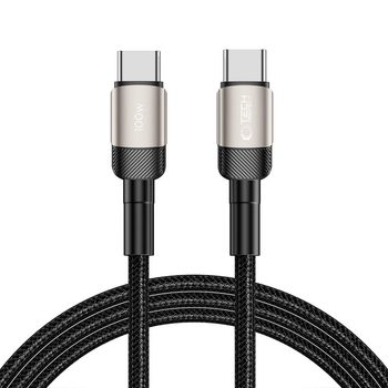 Оригинальный кабель Tech-Protect UltraBoost Evo USB-C / USB-C PD cable 100W 5A 2m  — титановый