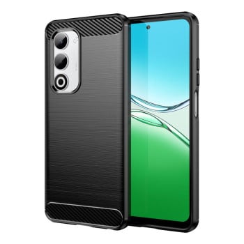 Чехол Brushed Texture Carbon Fiber на OPPO A5 4G Global - черный