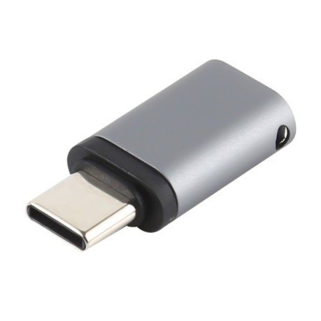Адаптер USB-C / Type-C Male to 8 Pin Female Charging - серый