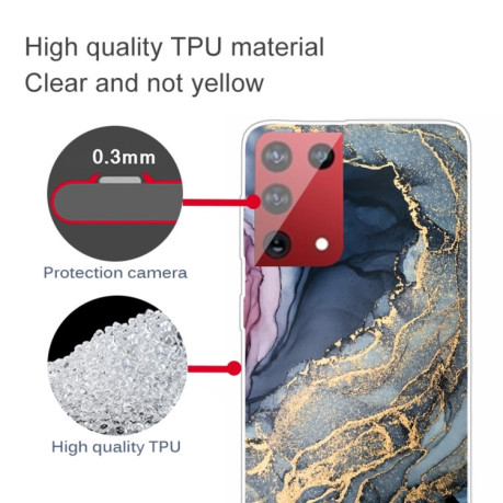 Протиударний чохол Marble Pattern для Samsung Galaxy S21 Ultra - Abstract Gold