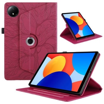 Чохол-книжка Tree Life Embossed Rotation Leather для Xiaomi Redmi Pad SE 8.7 4G - червоний
