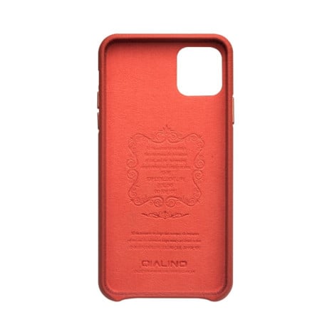 Шкіряний чохол QIALINO Top-grain для iPhone 11 - помаранчевий