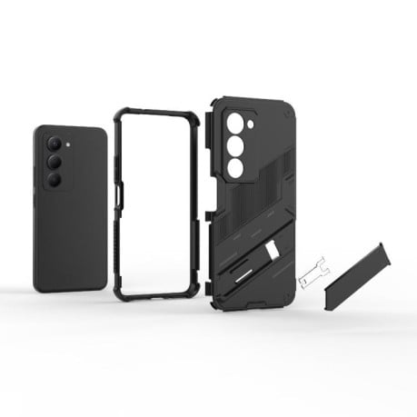 Противоударный чехол Punk Armor с подставкой на Xiaomi Redmi 15 5G / 4G EU 171mm - красный