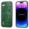 Противоударный чехол ABEEL Crocodile Texture Genuine Leather для Samsung Galaxy A05 - зеленый