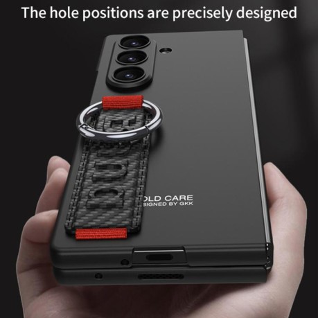 Противоударный чехол GKK Integrated Ultra-thin Side Wristband для Samsung Galaxy Fold 7 5G - синий