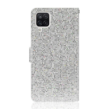 Чохол-книжка Glitter Powder для Samsung Galaxy M32/A22 4G - сріблястий