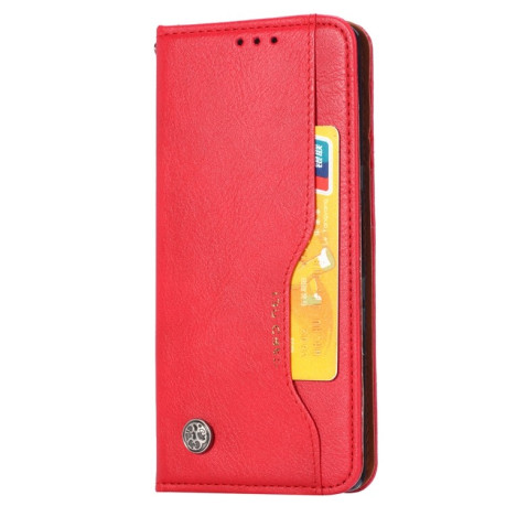 Чехол-книжка Knead Skin Texture на Samsung Galaxy A32 5G- красный