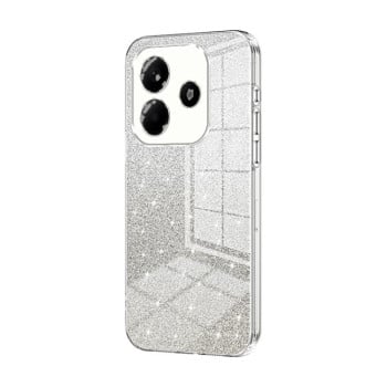 Ударозащитный чехол Gradient Glitter Powder Electroplated на  Xiaomi Redmi Note 14 5G - прозрачный