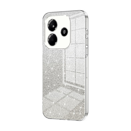 Ударозахисний чохол Gradient Glitter Powder Electroplated на Xiaomi Redmi Note 14 5G - прозорий