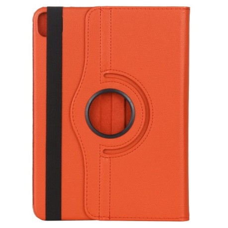 Чохол-книжка Litchi Texture 360 Degrees на iPad Pro 12.9 (2021/2020) - помаранчевий