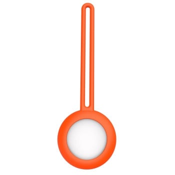 Комплект противоударных брелоков 5 шт. с карабином для AirTag - оранжевый