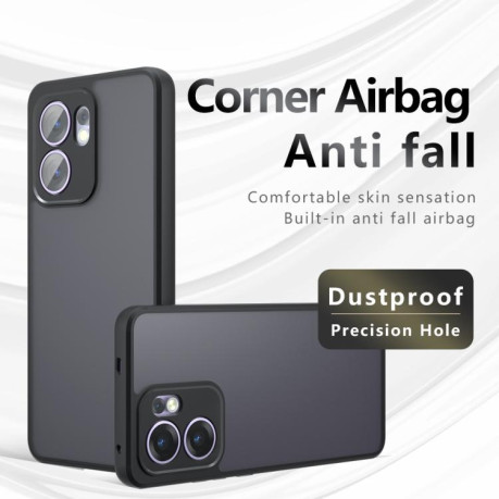 Противоударный чехол Armor Precise Hole PC Hybrid TPU для OPPO Reno13 F 5G - прозрачный