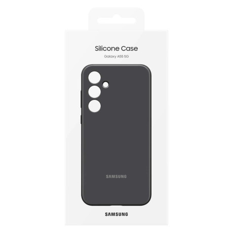 Оригинальный чехол Samsung Silicone Case для Samsung Galaxy A55 5G - black (EF-PA556TBEGWW)