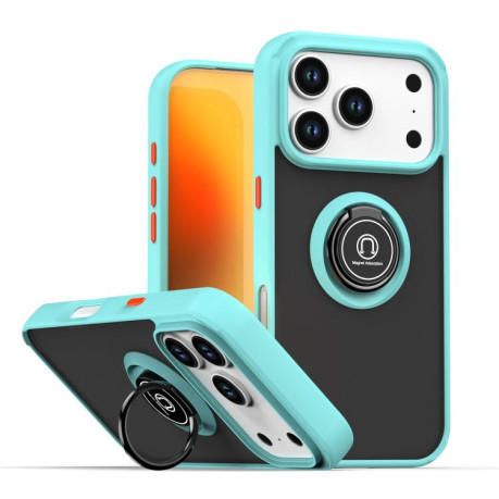 Противоударный чехол Q Shadow 1 Series для iPhone 17 Pro - голубой