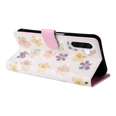 Чехол-книжка Bronzing Painting RFID для Samsung Galaxy A26 5G - Flower