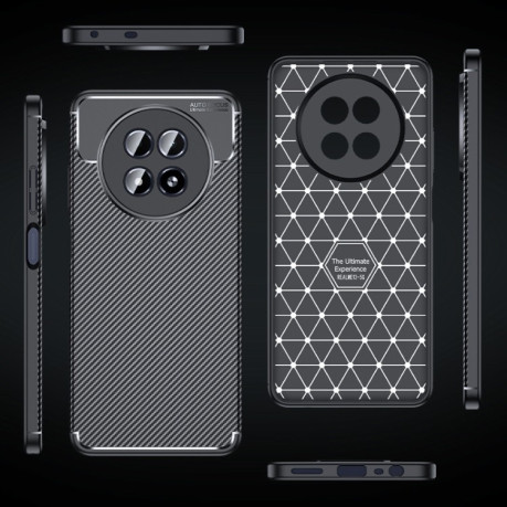 Ударозащитный чехол HMC Carbon Fiber Texture на Realme 13 5G/12 5G/12X 5G - черный