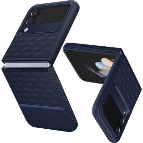 Оригинальный чехол CASEOLOGY PARALLAX для Samsung Galaxy Flip 4 - синий