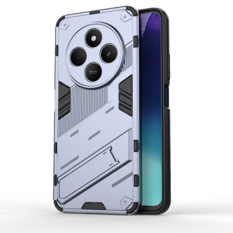 Противоударный чехол Punk Armor для Xiaomi Redmi 14C 4G/Poco C75/Redmi A4 5G - серый