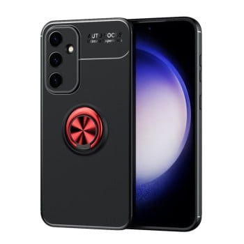 Ударозахисний чохол Metal Ring Holder Samsung Galaxy S23 FE - чорно-червоний