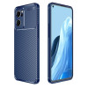 Ударозахисний чохол HMC Carbon Fiber Texture на OPPO Reno7 5G Global/ Find X5 Lite/OnePlus Nord CE2 5G - синій