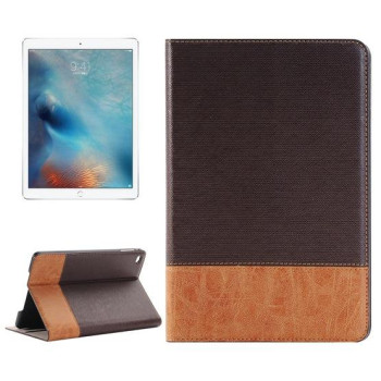 Чехол-книжка Cross Texture на iPad Pro 12.9 - коричневый
