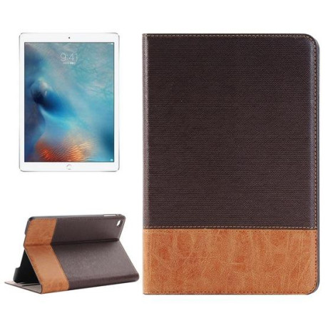 Чохол-книга Cross Texture на iPad Pro 12.9 - коричневий