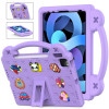 Противоударный чехол Handle Kickstand Children EVA для iPad 11(2025)/iPad 10.9 (2022) - фиолетовый
