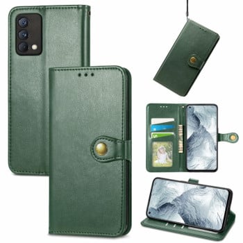 Чохол-книжка Retro Solid Color на Realme GT Master - зелений