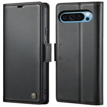 Чохол-книжка CaseMe 023 Butterfly Buckle Litchi RFID Anti-theft Leather для Google Pixel 9 Pro XL - чорний