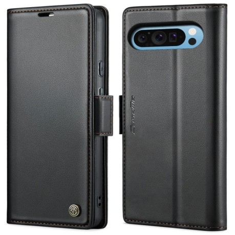Чохол-книжка CaseMe 023 Butterfly Buckle Litchi RFID Anti-theft Leather для Google Pixel 9 Pro XL - чорний