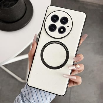 Противоударный чехол MagSafe Magnetic на OnePlus 13 - белый