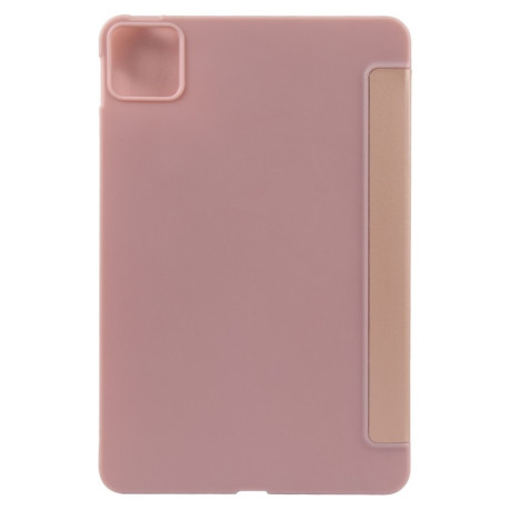 Чехол-книжка Litchi Texture для Xiaomi Pad 7 / Pad 7 Pro - розовое золото