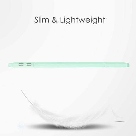 Чехол-книжка Transparent Acrylic для  iPad 10.2 - светло-зеленый