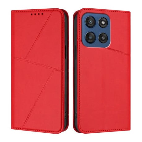 Чохол-книжка Strong Magnetic Frosted на Motorola Edge 60 - червоний