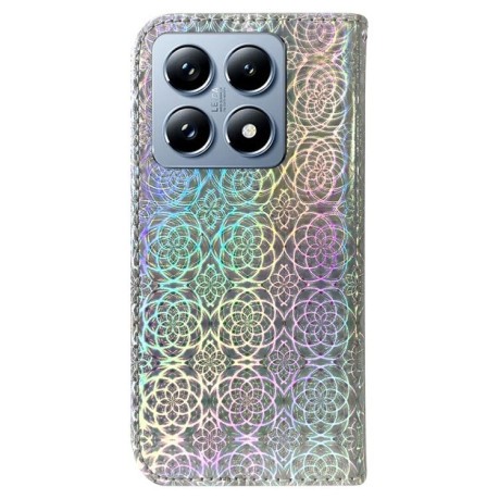 Чехол-книжка Solid Color Colorful на Xiaomi 14T Pro - серебристый