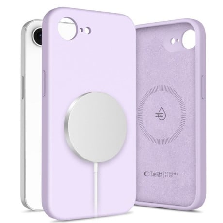 Чехол Tech-Protect Liquid Silicone MagSafe для iPhone 16e - Purple