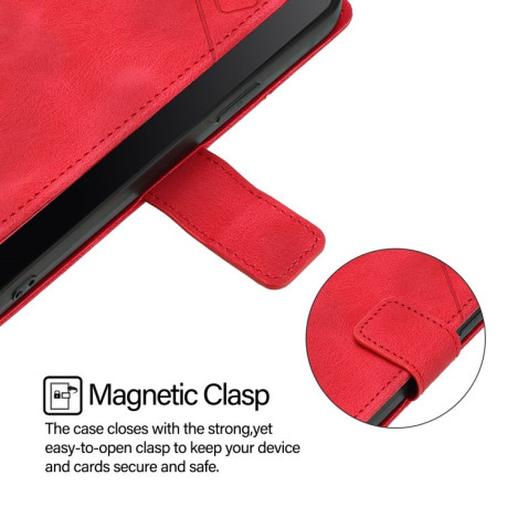 Чохол-книжка Skin-feel Embossed для Xiaomi 14T Pro - червоний