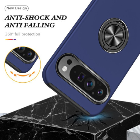 Противоударный чехол HMC 360 Degree Rotating Holder для Google Pixel 9 Pro - синий