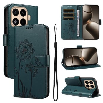 Чехол-книжка Dandelion Embossed Pattern Flip Leather на Xiaomi 15T Pro 5G - синий