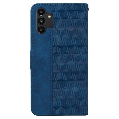 Чехол-книжка Geometric Embossed для Samsung Galaxy A13 4G - синий