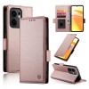 Чехол-книжка Side Buckle Magnetic Frosted Leather для OPPO Reno13 F/Reno13 FS - золото