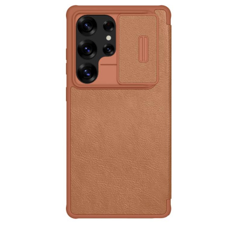Чохол-книжка Nillkin Qin Series для Samsung Galaxy S25 Ultra 5G - коричневий