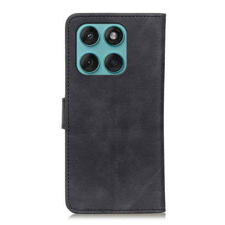 Чехол-книжка KHAZNEH Cowhide Texture на Motorola Edge 60 Fusion / 60 Pro - черный