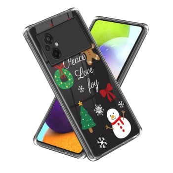 Противоударный чехол Christmas Patterned для Xiaomi Poco M5 - Happy Yeti