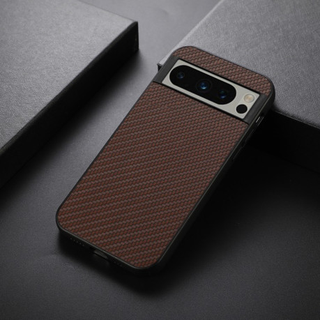 Ударозахисний чохол Carbon Fiber Texture на Google Pixel 8 Pro - коричневий