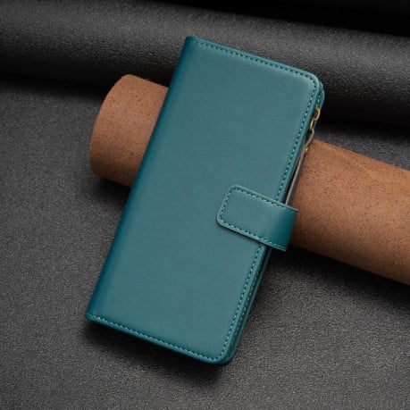 Чохол книжка Zipper Wallet Leather Flip на Xiaomi Redmi Note 13 4G - зелений