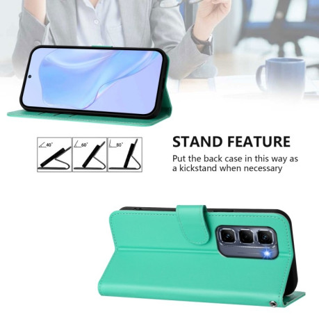 Чехол-книжка Skin Feel Solid Color Leather для Infinix Hot 50 Pro+ - зелений