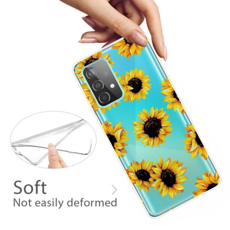 Ударозащитный чехол Painted для Samsung Galaxy A32 4G - Yellow Chrysanthemum
