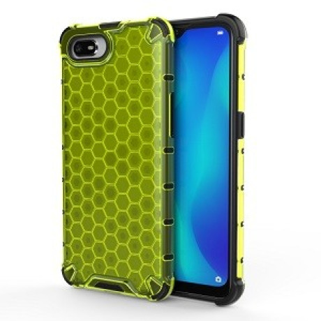 Противоударный чехол Honeycomb на Realme C2 - зеленый